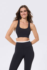 TORCHD Flex Corset Bra in Black and White
