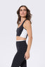 TORCHD Flex Corset Bra in Black and White