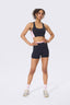 TORCHD Flex Corset Bra in Black and Blush