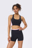 TORCHD Flex Corset Bra in Black and Blush