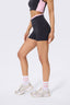TORCHD Flex Layered Booty Short in Black and Blush