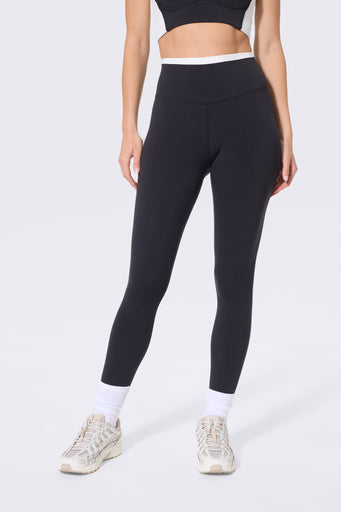TORCHD Flex Layered Legging in Black and White