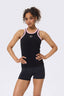 TORCHD Rib Tank in Black and Blush