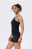 TORCHD Rib Tank in Black and Blush