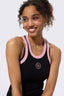 TORCHD Rib Tank in Black and Blush