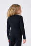 Girls Pointelle Cardigan in Black