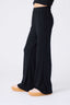 Girls Pointelle Flare Pant in Black