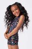 Girls Leotard in Glitter Starburst