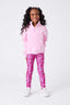 Girls Hi-Shine Leggings in Pretty Pink Bows