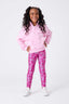Girls Hi-Shine Leggings in Pretty Pink Bows