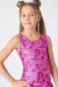 Girls Leotard in Pretty Pink Bows