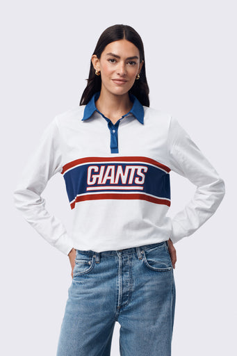 New York Giants Long Sleeve Rugby Shirt