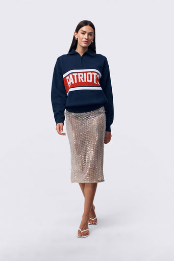New England Patriots Starter Quarter Zip