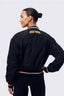 New York Knicks Cropped Bomber in Black