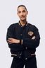 New York Knicks Cropped Bomber in Black