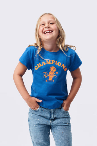 YOUTH New York Knicks Limited Edition 2026 NBA Champions Baby Tee