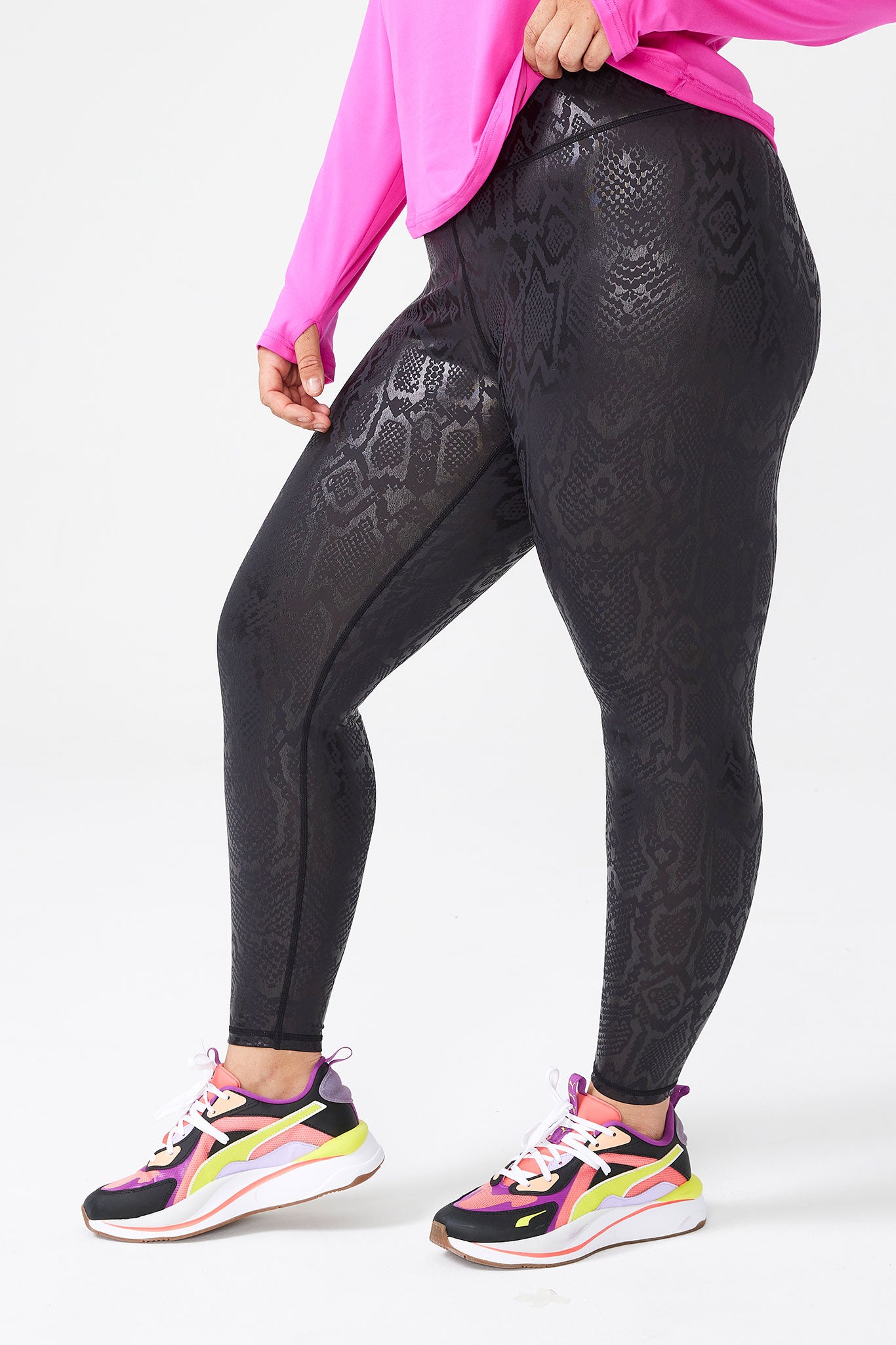 Black Nikita High Waist Snakeskin Legging – Terese Sydonna