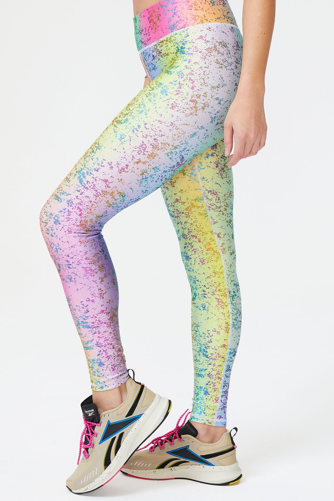  Holographic Texture Rainbow Foil Iridescent Sexy Yoga Leggings  for Women Fitness Womens Leggings High Waist Tummy Control : Clothing,  Shoes & Jewelry