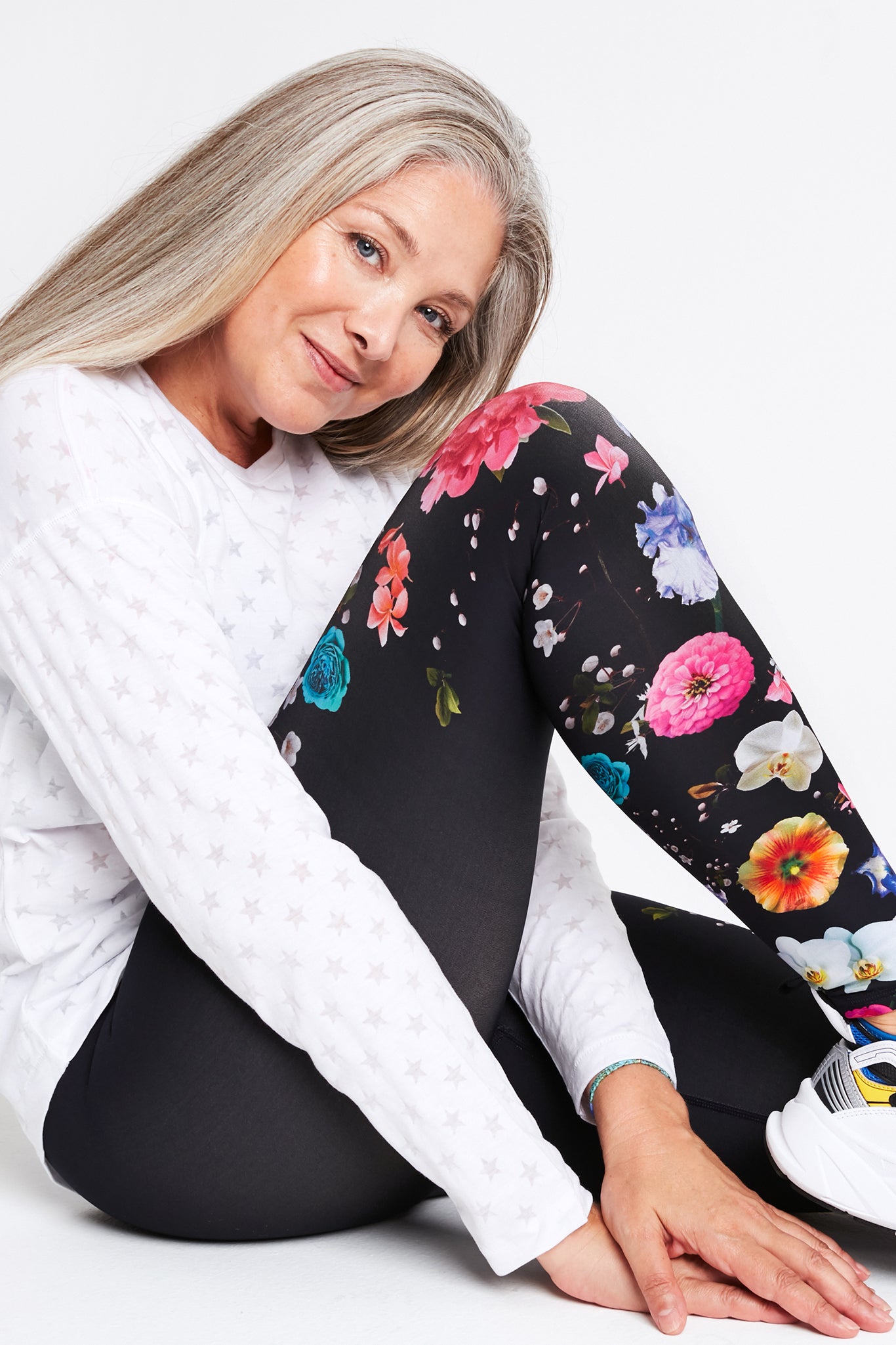 Terez Fresh Floral DuoKnit Leggings