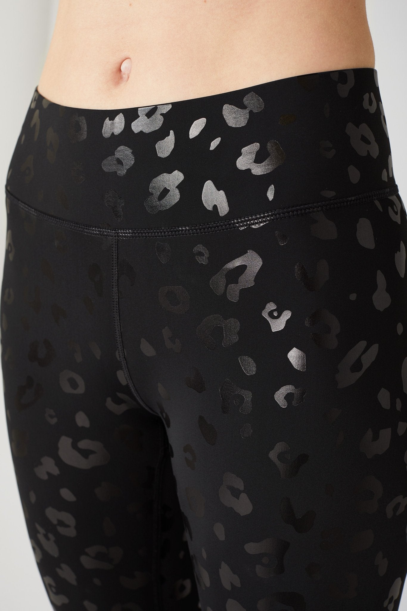 UpLift Leggings in Black Cheetah Foil –