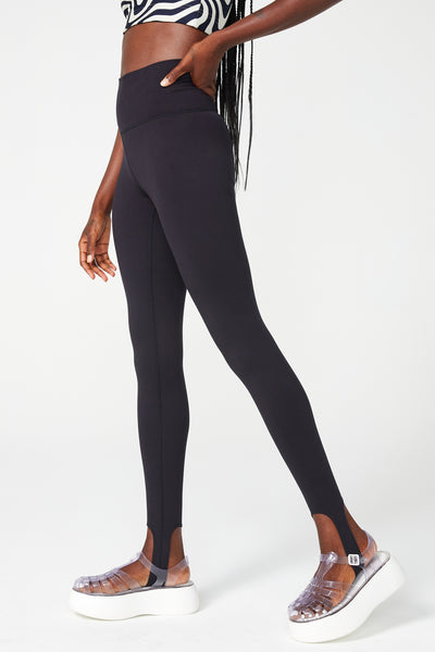 Black Denim Look Ankle Length Leggings - Matalan