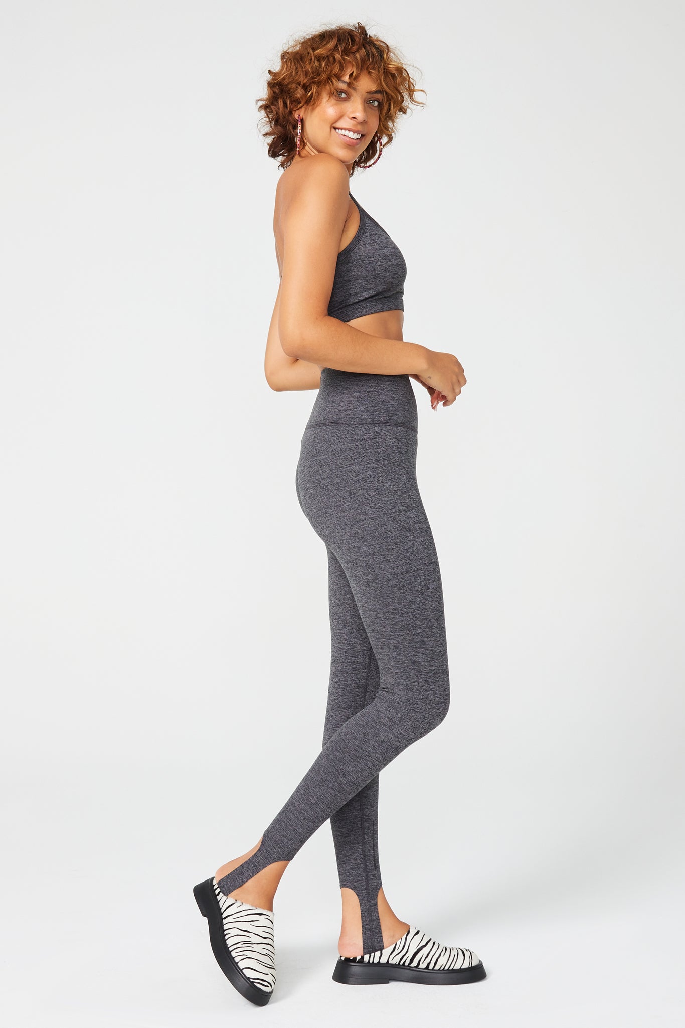 SKINLUXE HIGH WAISTED LEGGING - DARK GREY MARL – TALA