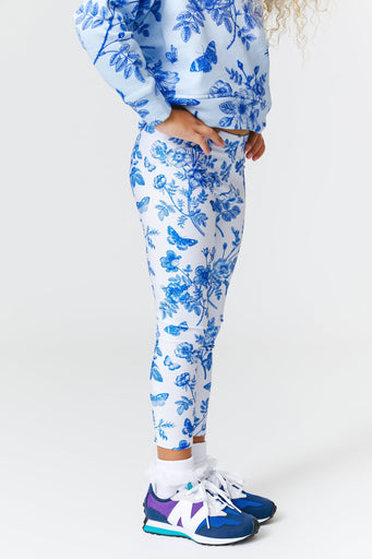 Kids Leggings in Light Blue Fine China