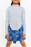 Kids Skater Skirt in Denim Heart Patchwork
