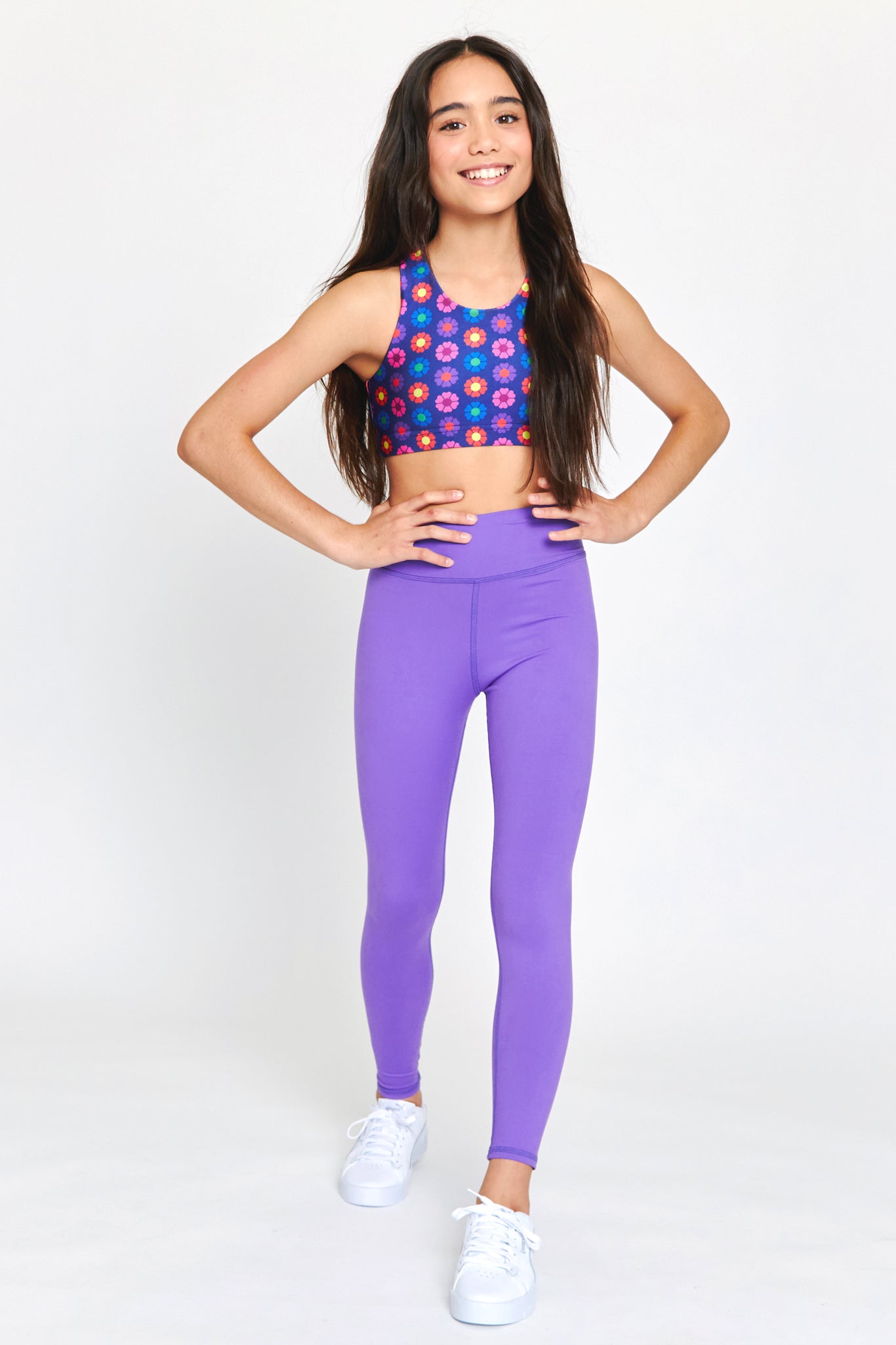 Girls TLC Leggings in Electric Purple –