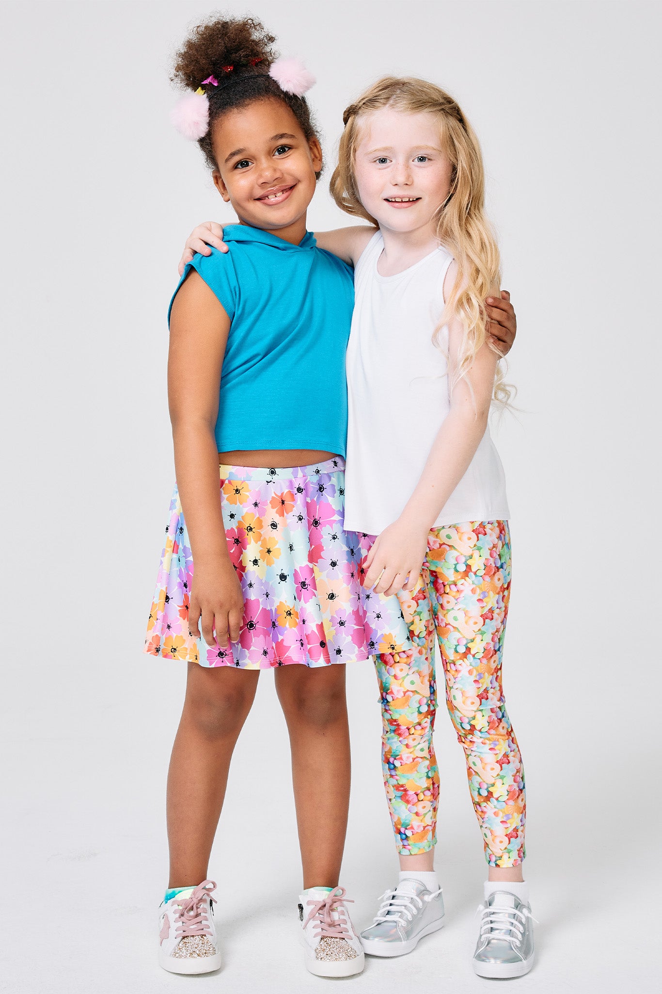 Terez Pastel Neon Tie Dye Girls Leggings (Size 6 left) – Mini Ruby