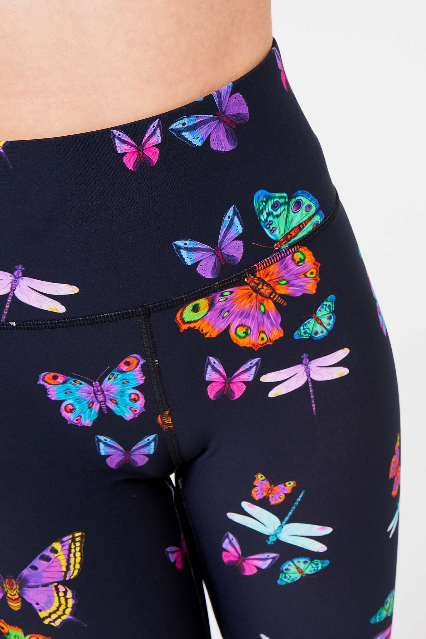 Terez Neon Butterflies DuoKnit Bike Shorts