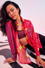 Button Down in Nested Floral Patchwork