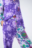 Pajama Set in Violet Porcelain and Bright Baroque