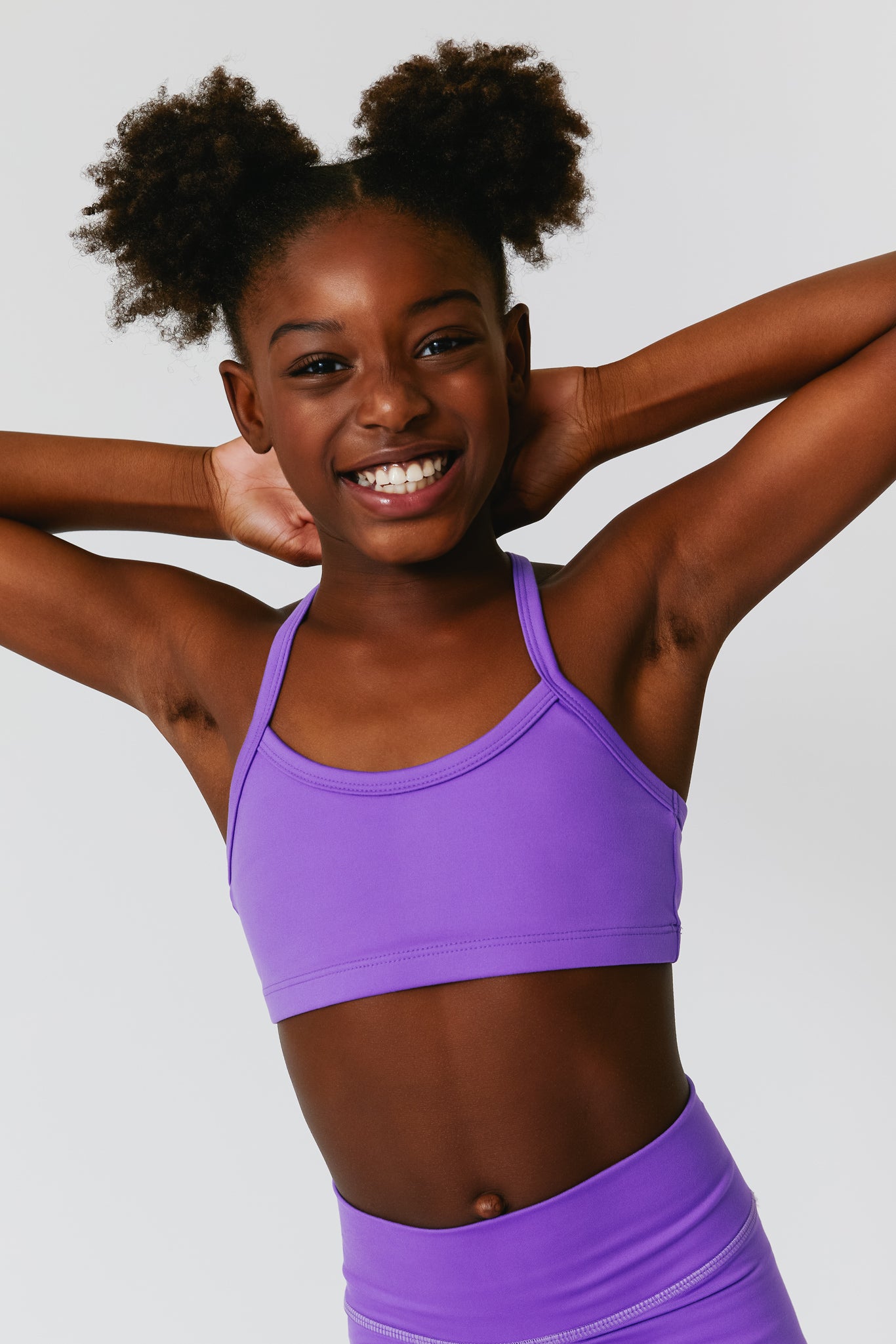 Girls TLC Y-Back Bralette in Electric Purple