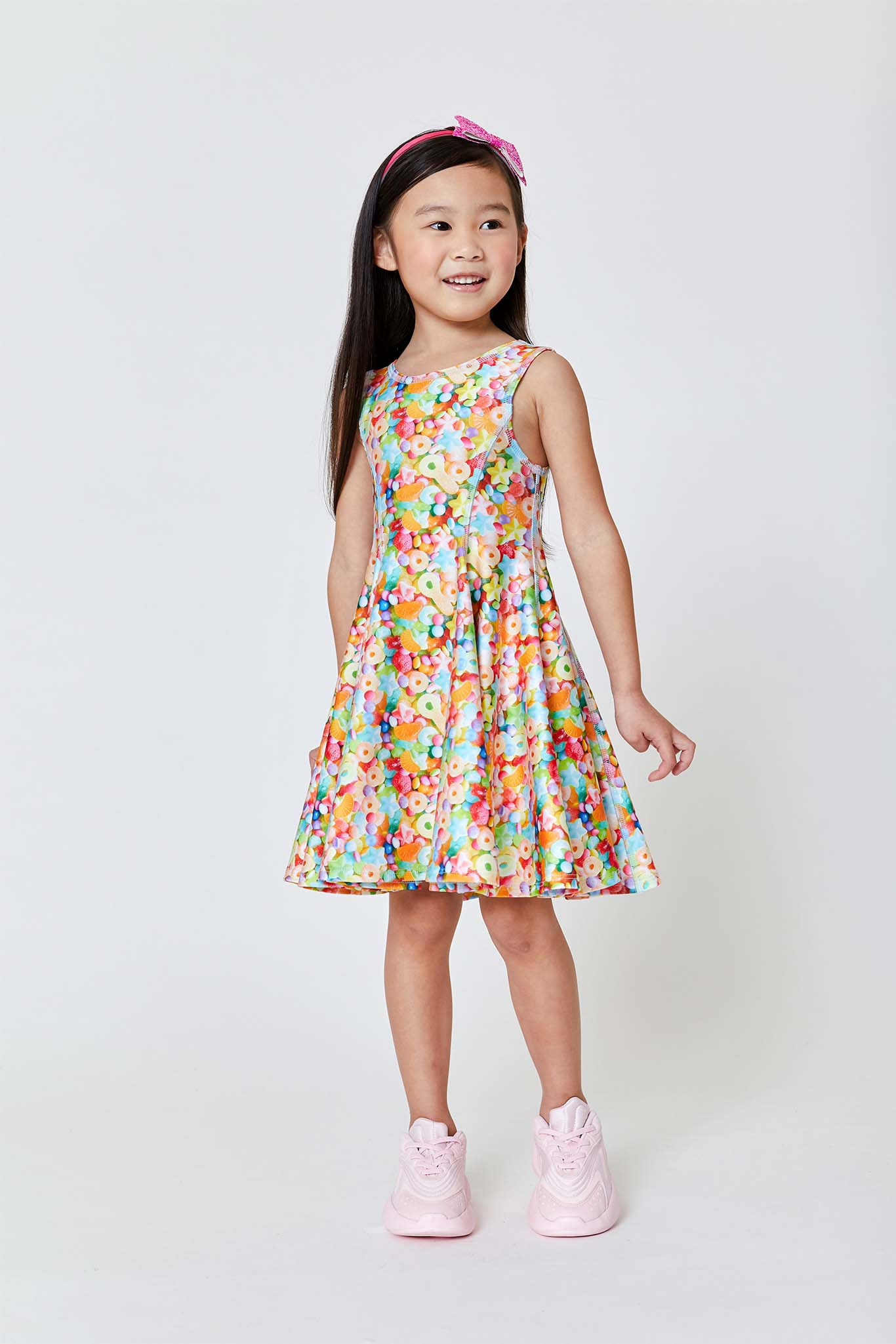 Terez Girls Neon Candy Skater Dress | Girls Dress – Terez.com