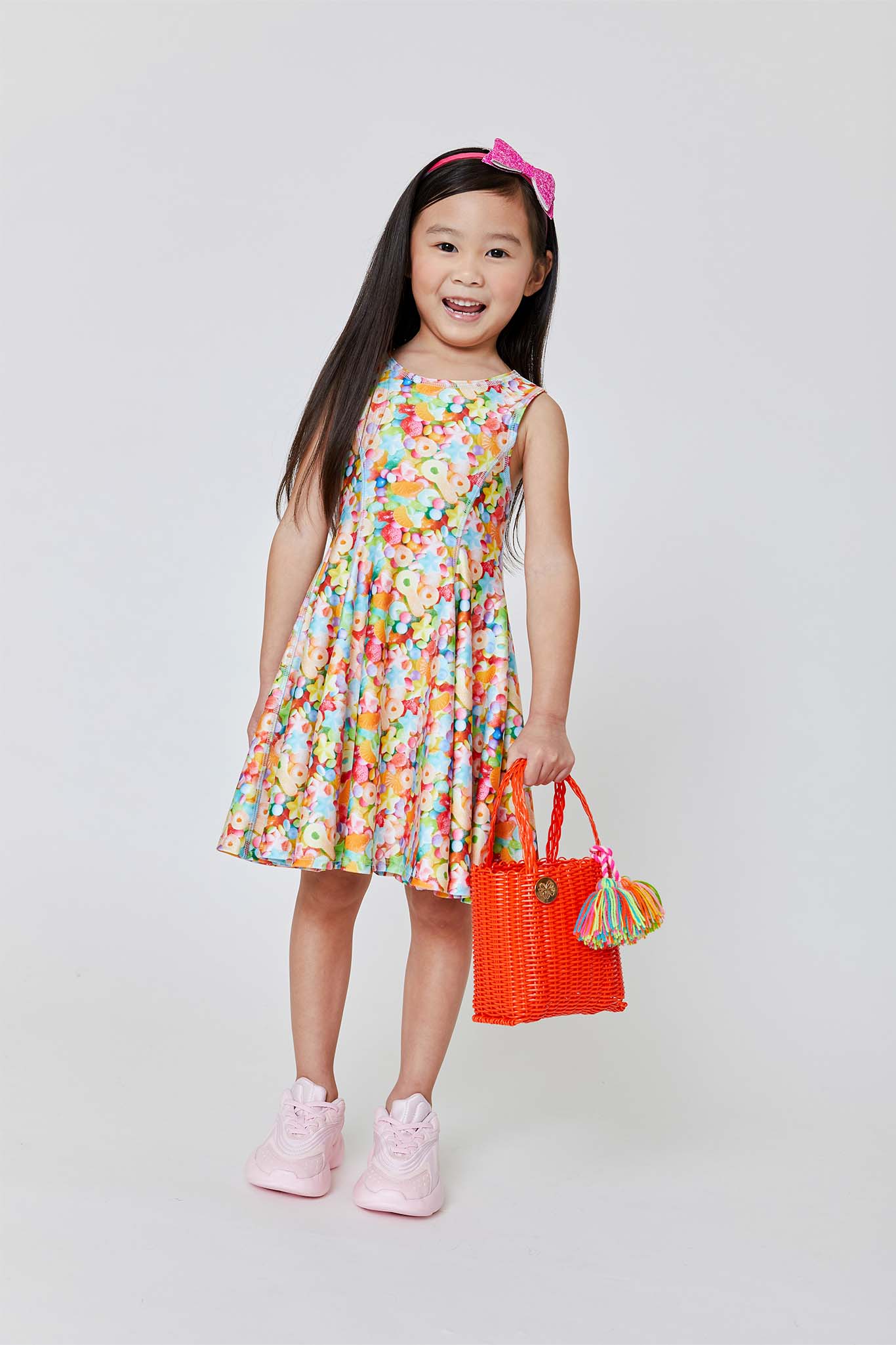 Terez Girls Neon Candy Skater Dress | Girls Dress – Terez.com