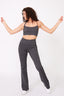 TLC Flare Leggings in Dark Heathered Gray